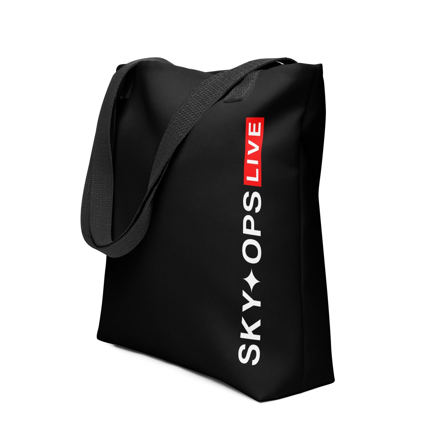 Tote Bag 15"x15" Black - Sky Ops Signature Logo