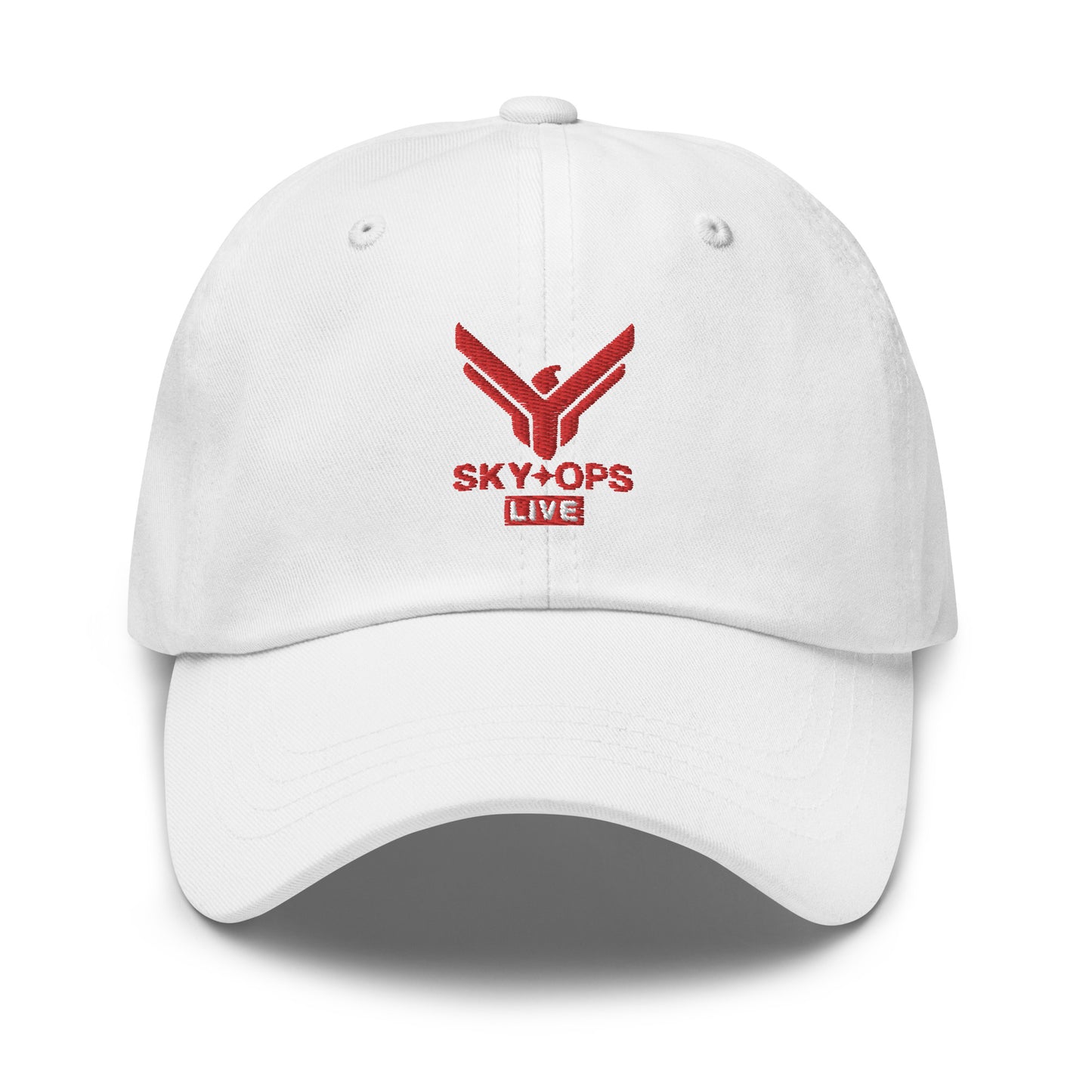 Dad Hat - Sky Ops Live Classic Logo in Thunderbird Red