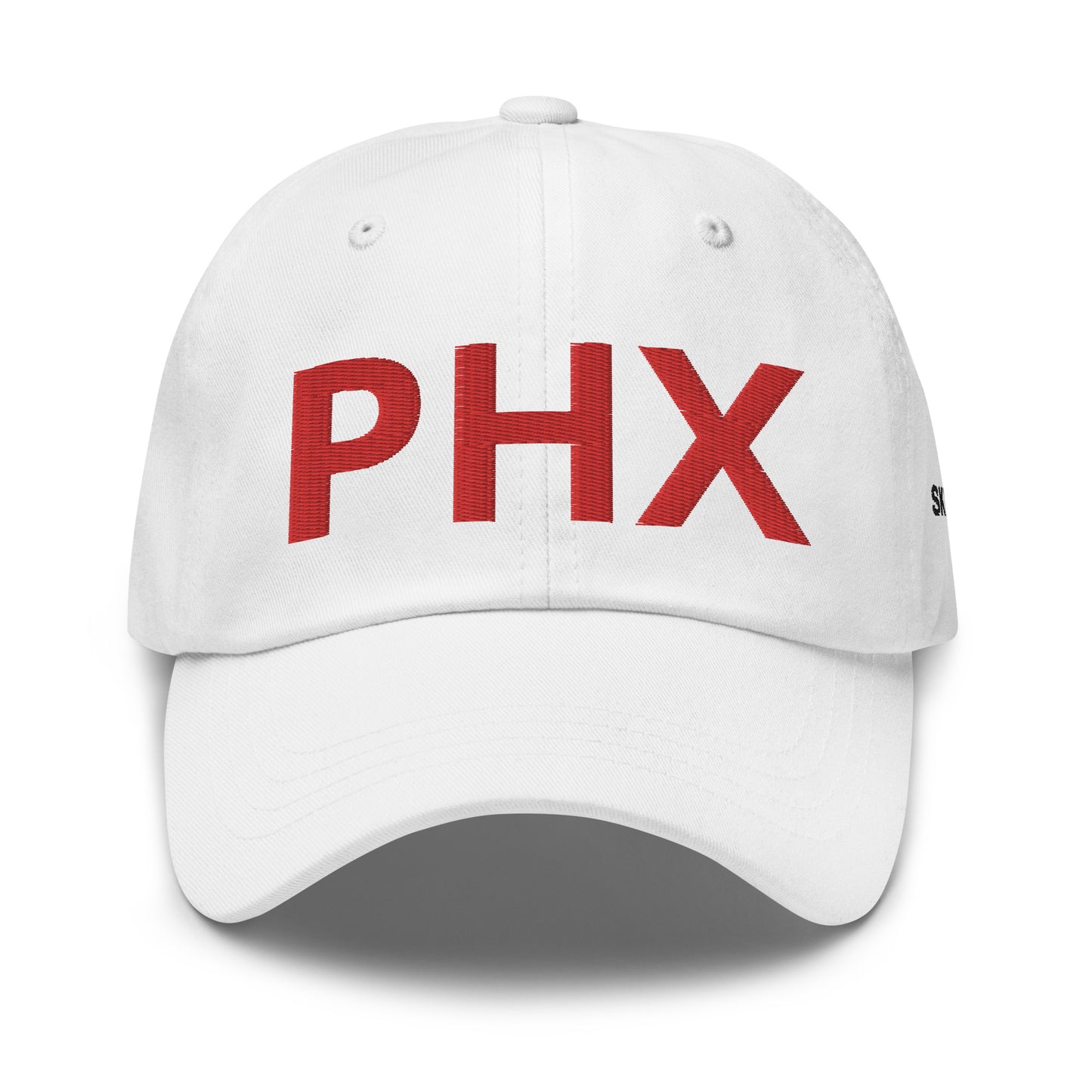 Dad Hat - PHX w/ Sky Ops Live Signature Logo on Left Side in Thunderbird Red