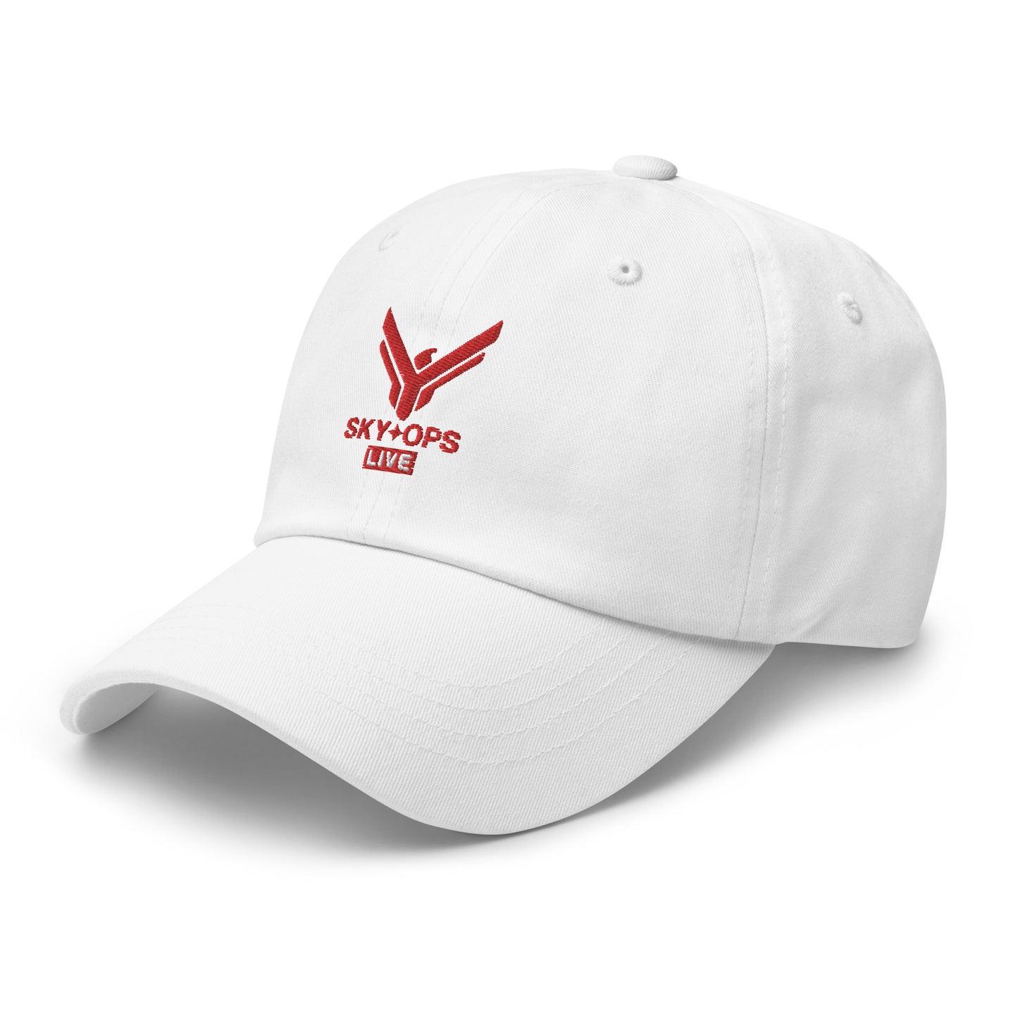 Dad Hat - Sky Ops Live Classic Logo in Thunderbird Red