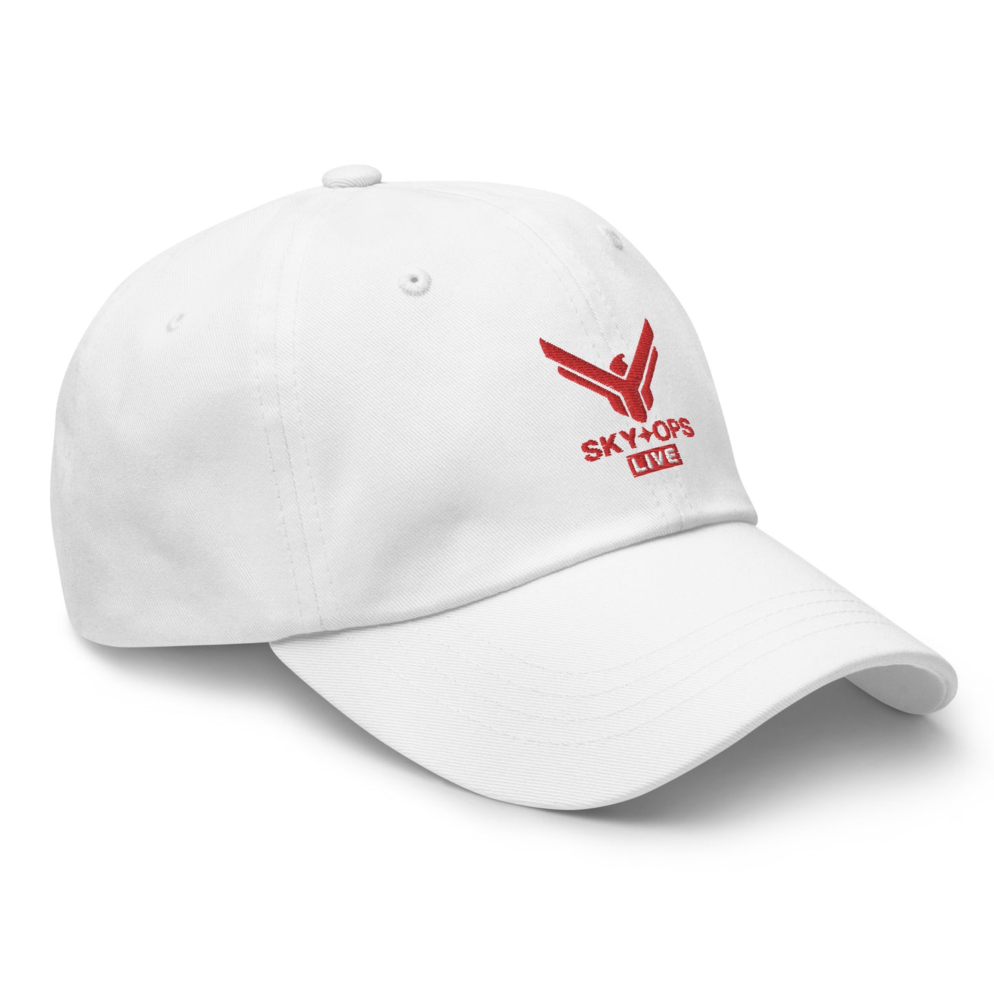 Dad Hat - Sky Ops Live Classic Logo in Thunderbird Red