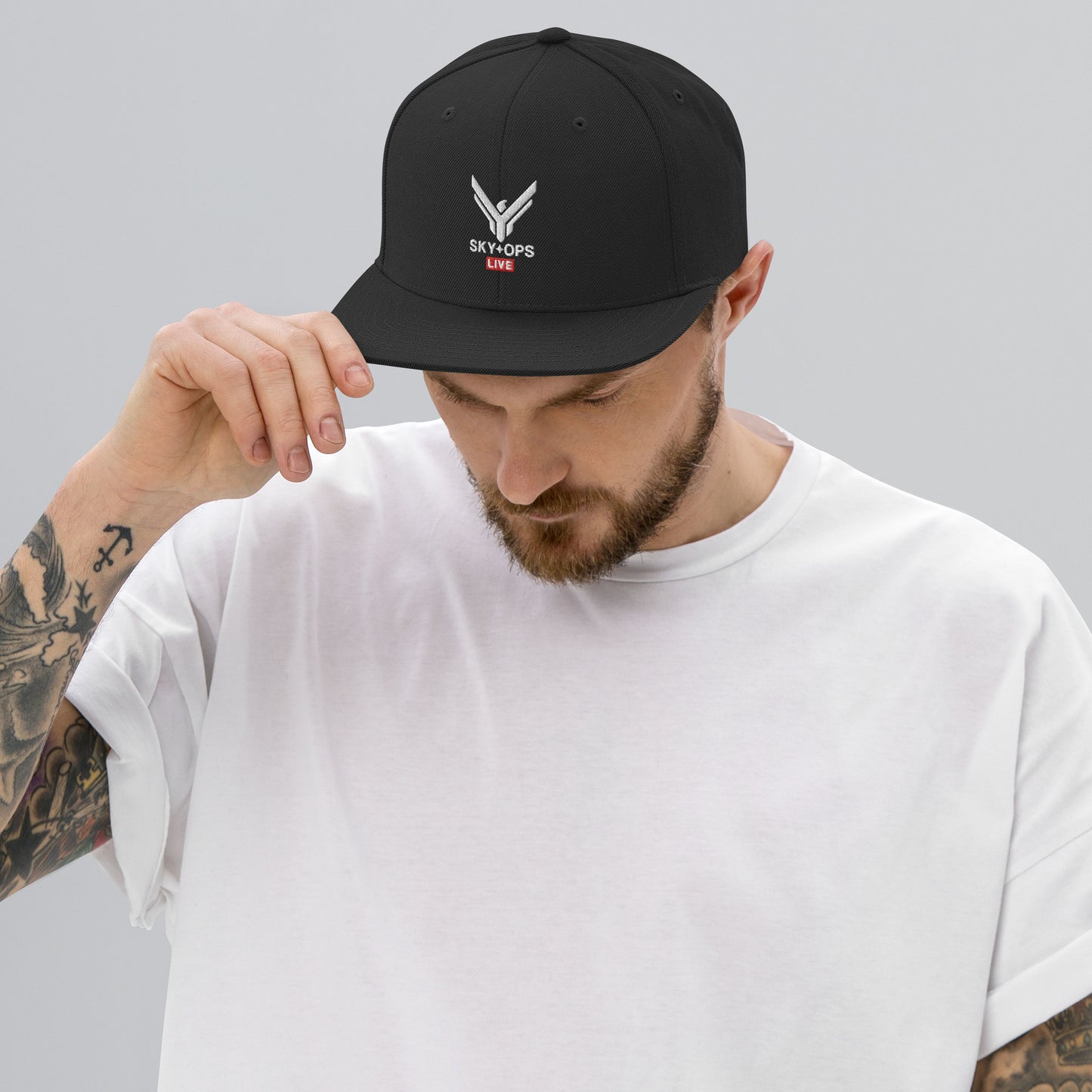 Snapback Hat - Sky Ops Live Classic Logo