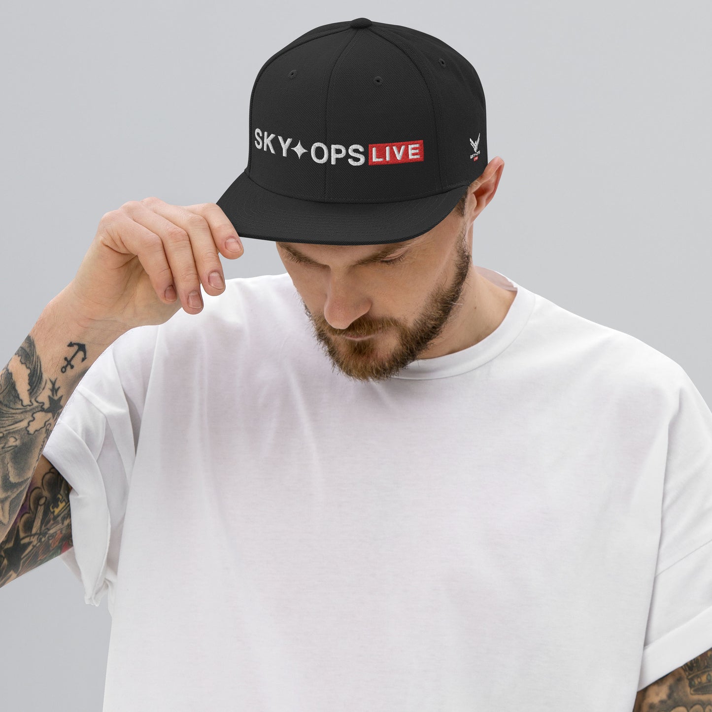 Snapback Hat - Sky Ops Live Signature Logo