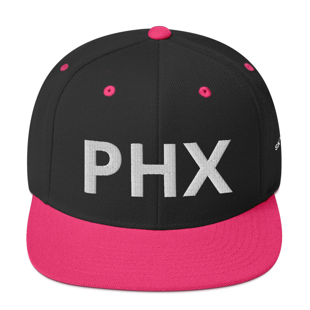 Snapback Hat - PHX w/ Sky Ops Live Signature Logo on Left Side