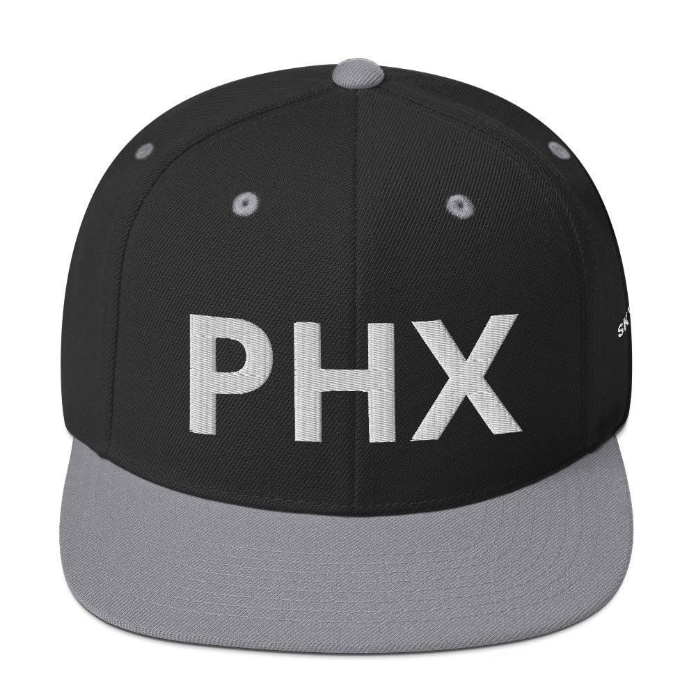 Snapback Hat - PHX w/ Sky Ops Live Signature Logo on Left Side