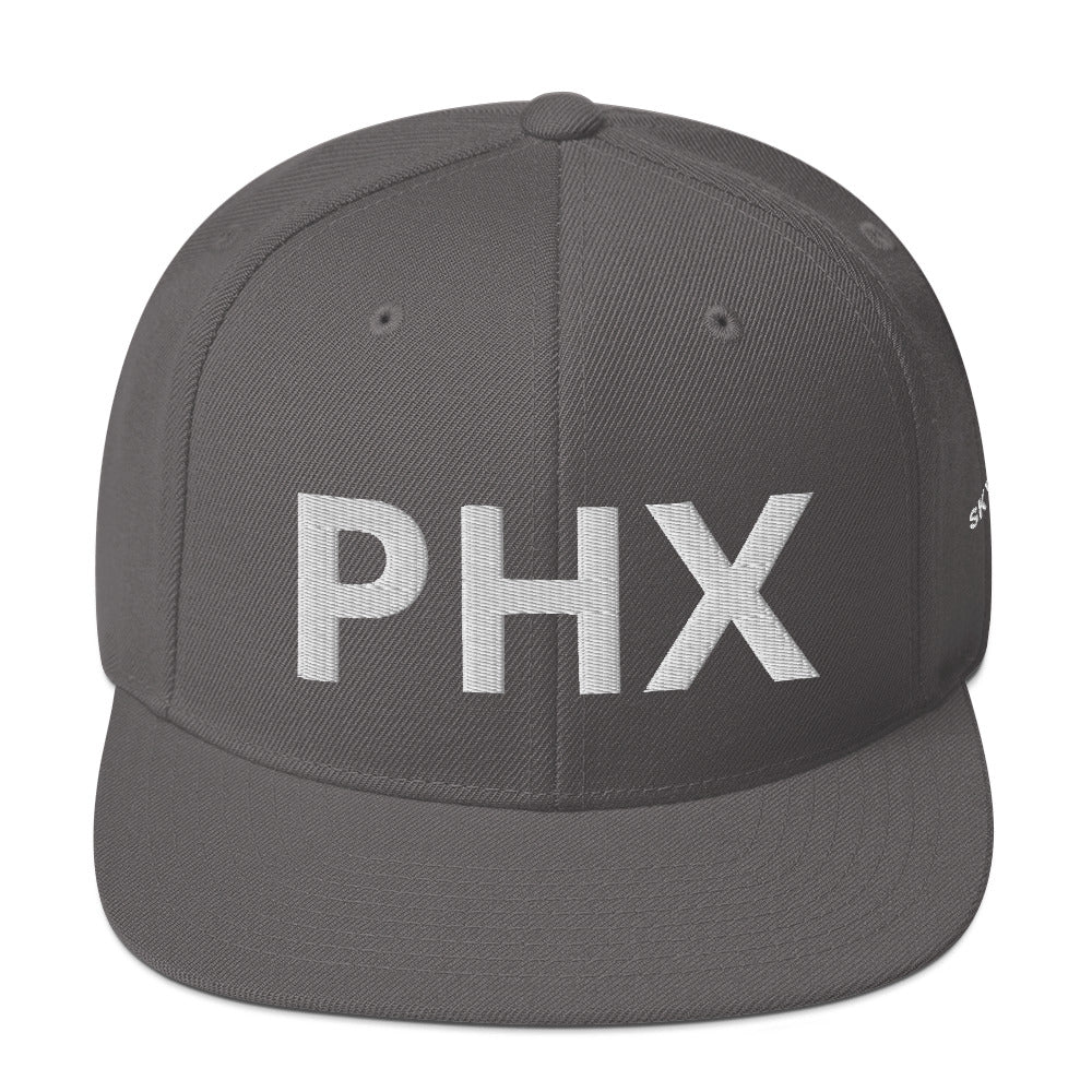 Snapback Hat - PHX w/ Sky Ops Live Signature Logo on Left Side