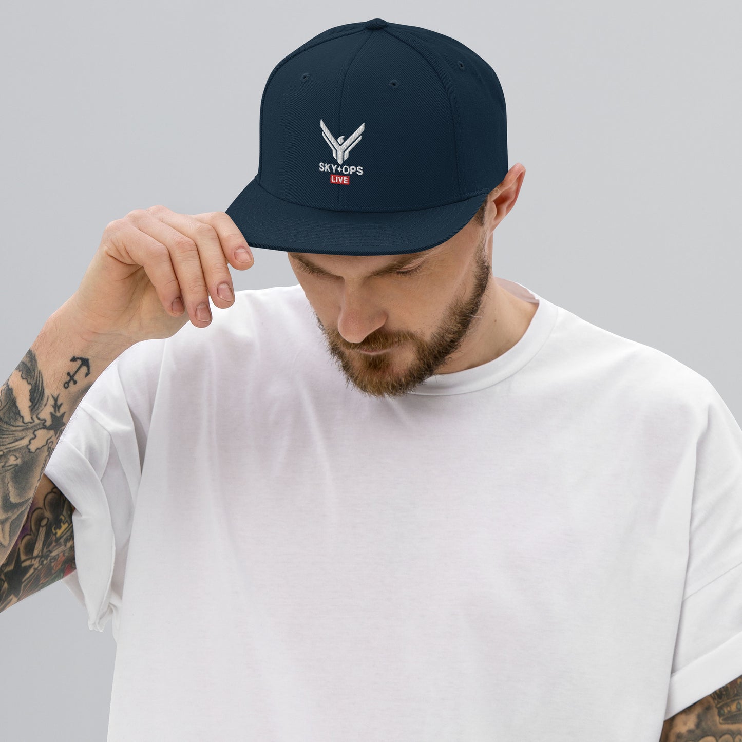 Snapback Hat - Sky Ops Live Classic Logo