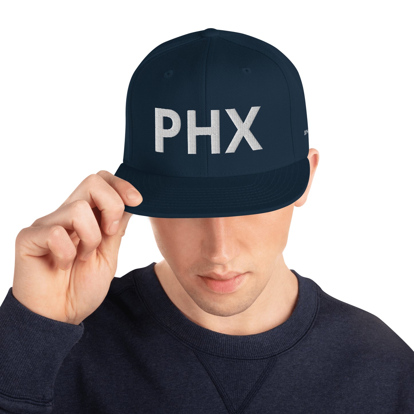 Snapback Hat - PHX w/ Sky Ops Live Signature Logo on Left Side