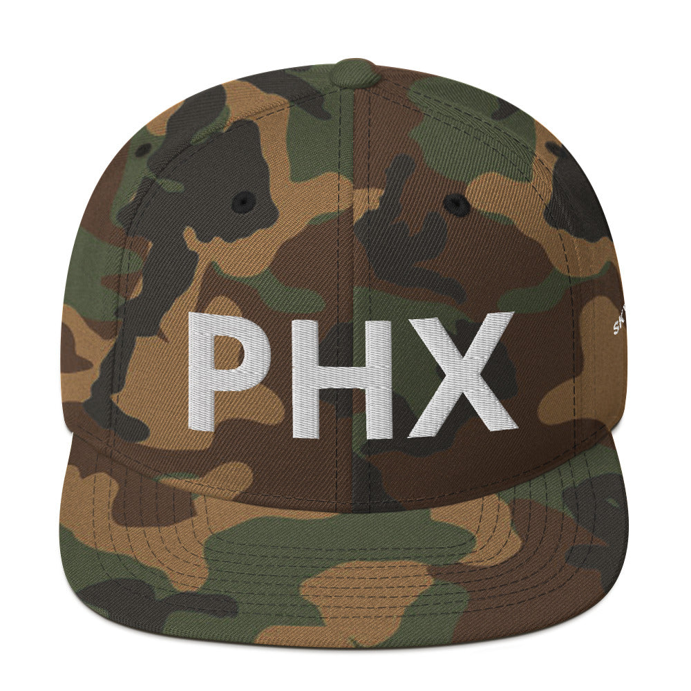 Snapback Hat - PHX w/ Sky Ops Live Signature Logo on Left Side