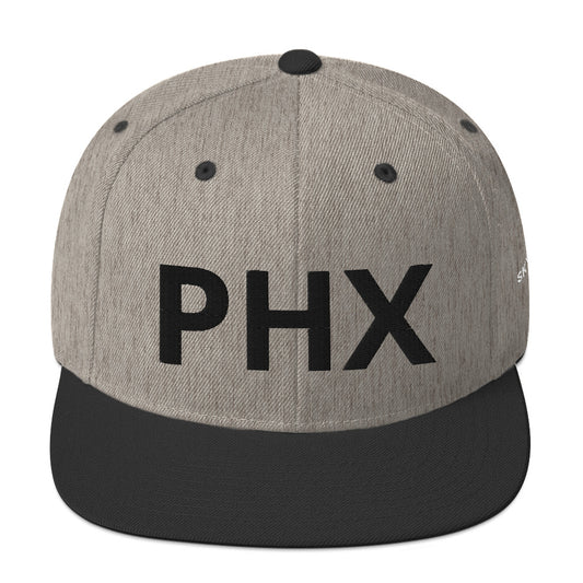 Snapback Hat - PHX w/ Sky Ops Live Signature Logo on Left Side