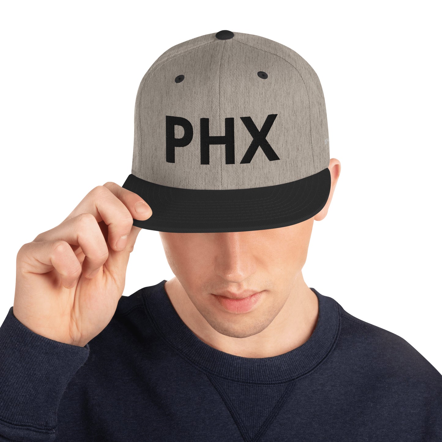 Snapback Hat - PHX w/ Sky Ops Live Signature Logo on Left Side