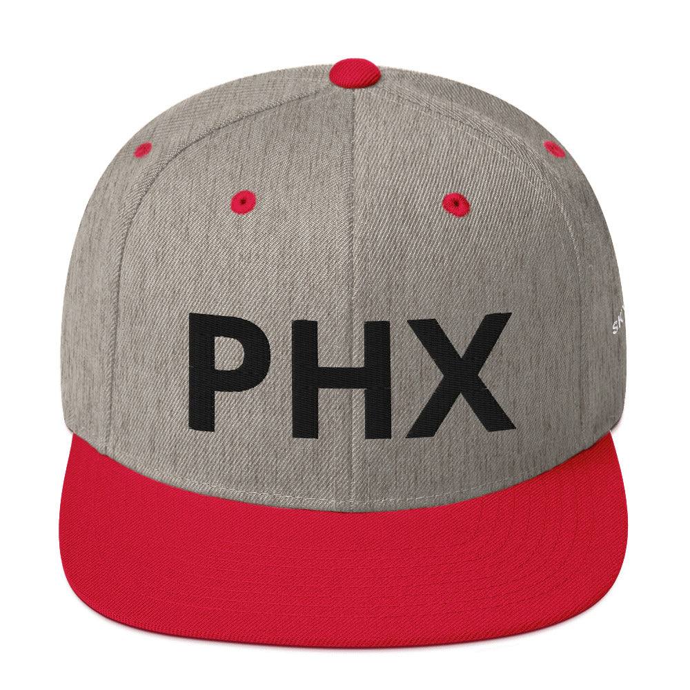 Snapback Hat - PHX w/ Sky Ops Live Signature Logo on Left Side