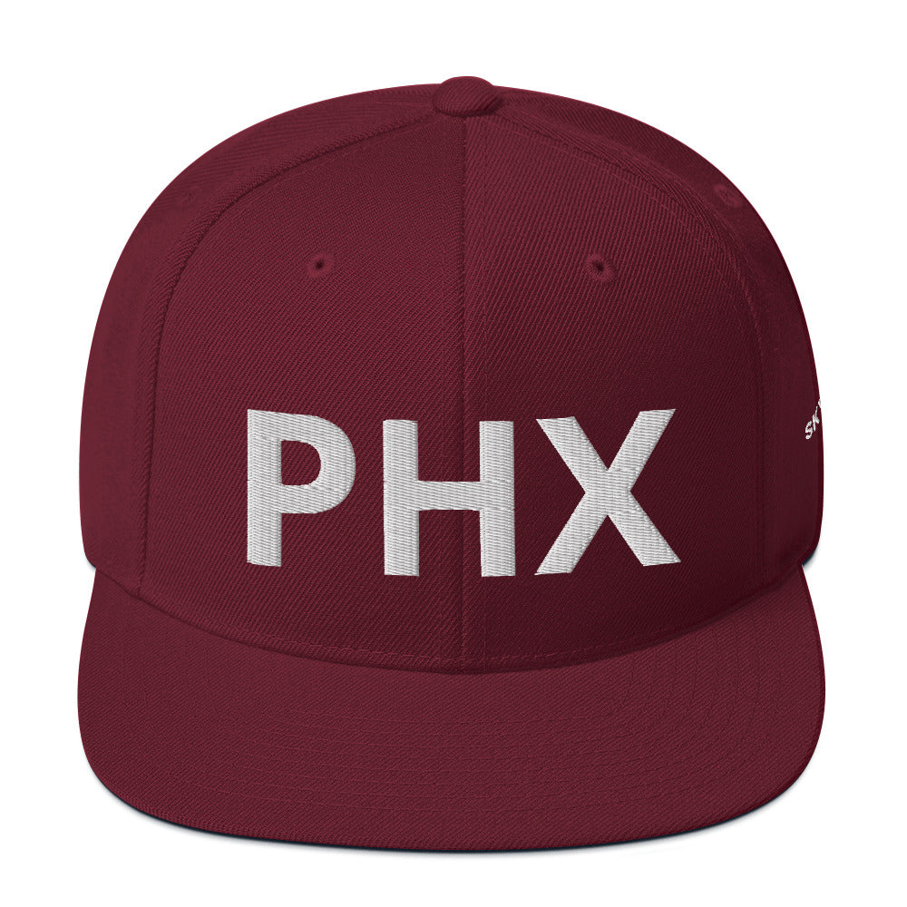 Snapback Hat - PHX w/ Sky Ops Live Signature Logo on Left Side