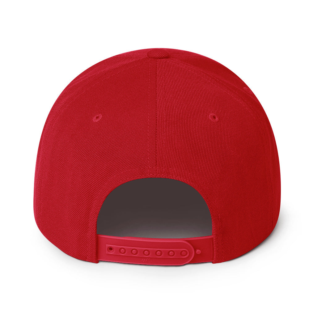 The Red Cap - Sky Ops Live Custom Logo (White Embroidery)