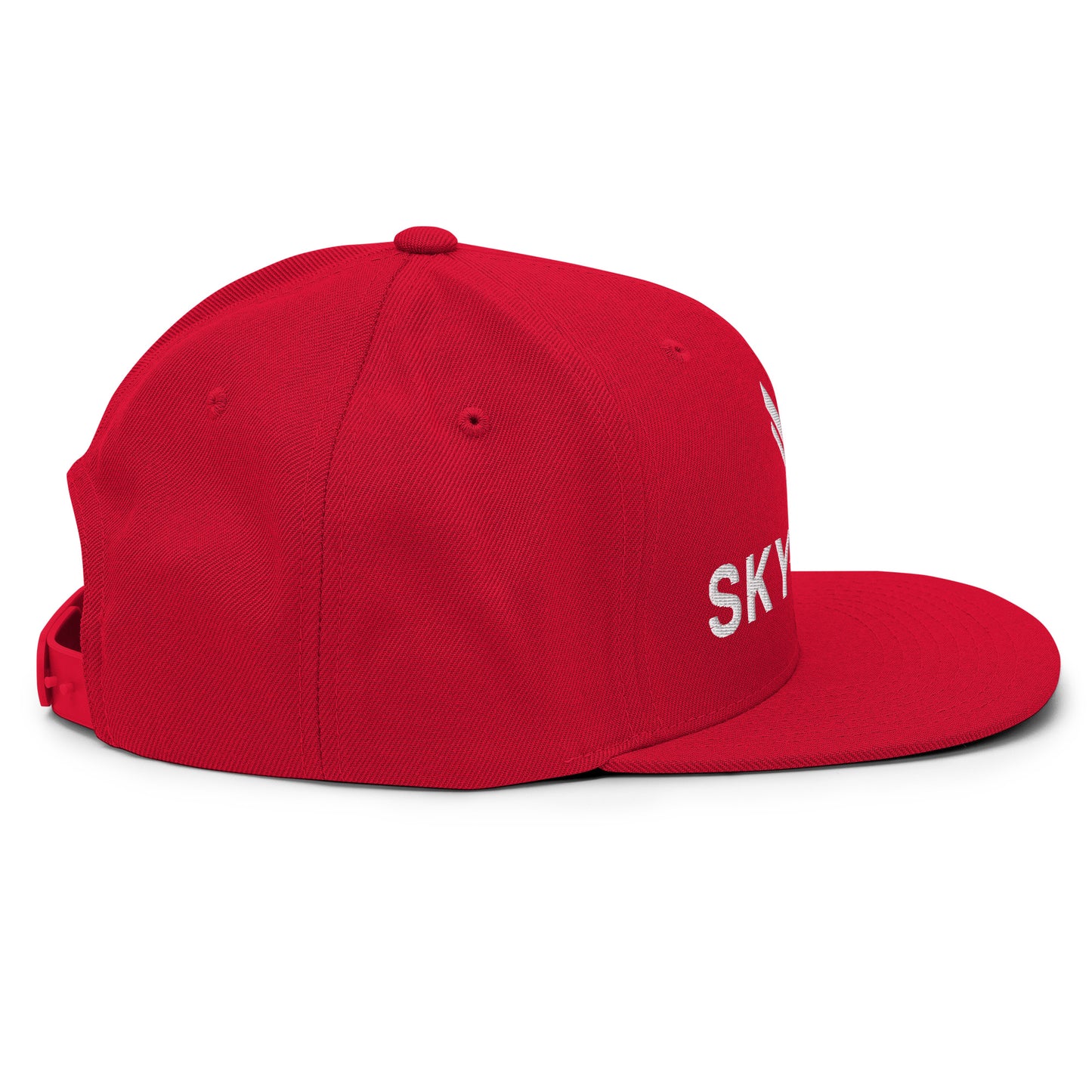 The Red Cap - Sky Ops Live Custom Logo (White Embroidery)