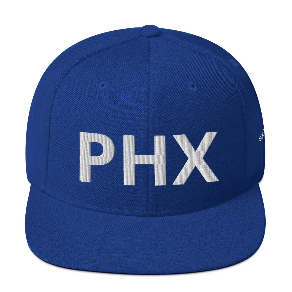 Snapback Hat - PHX w/ Sky Ops Live Signature Logo on Left Side