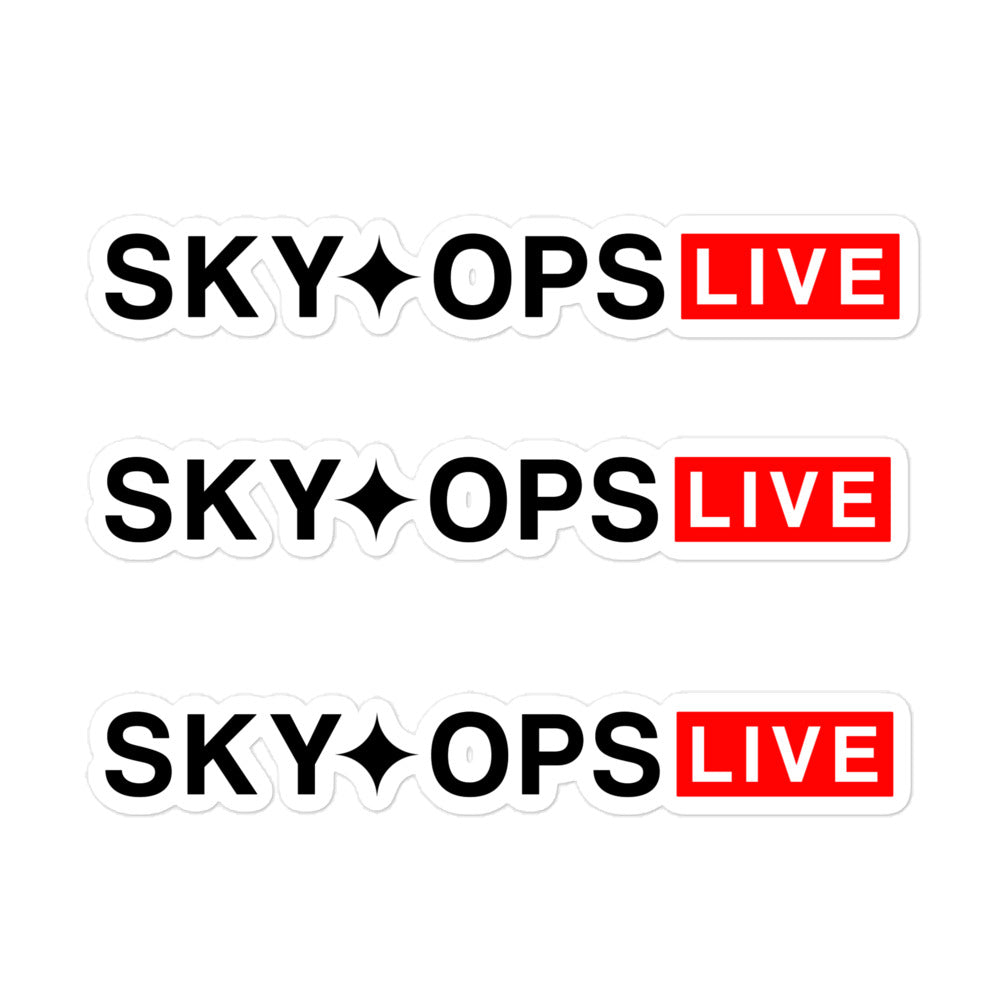 Stickers (Bubble-free) - Sky Ops Live Signature Logo