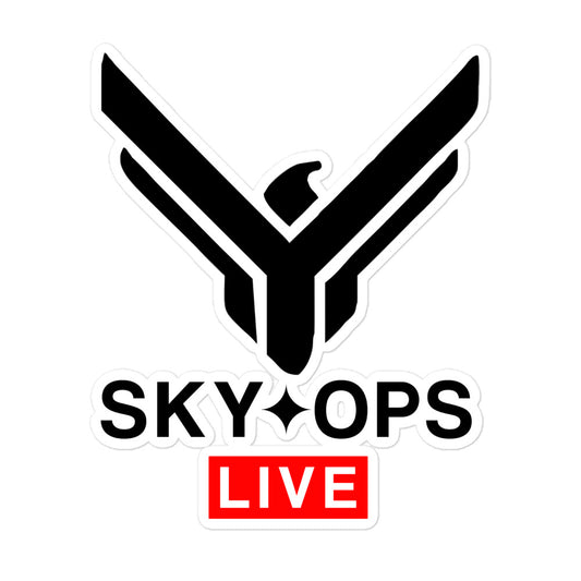 Bubble-free Stickers - Sky Ops Live Classic Logo