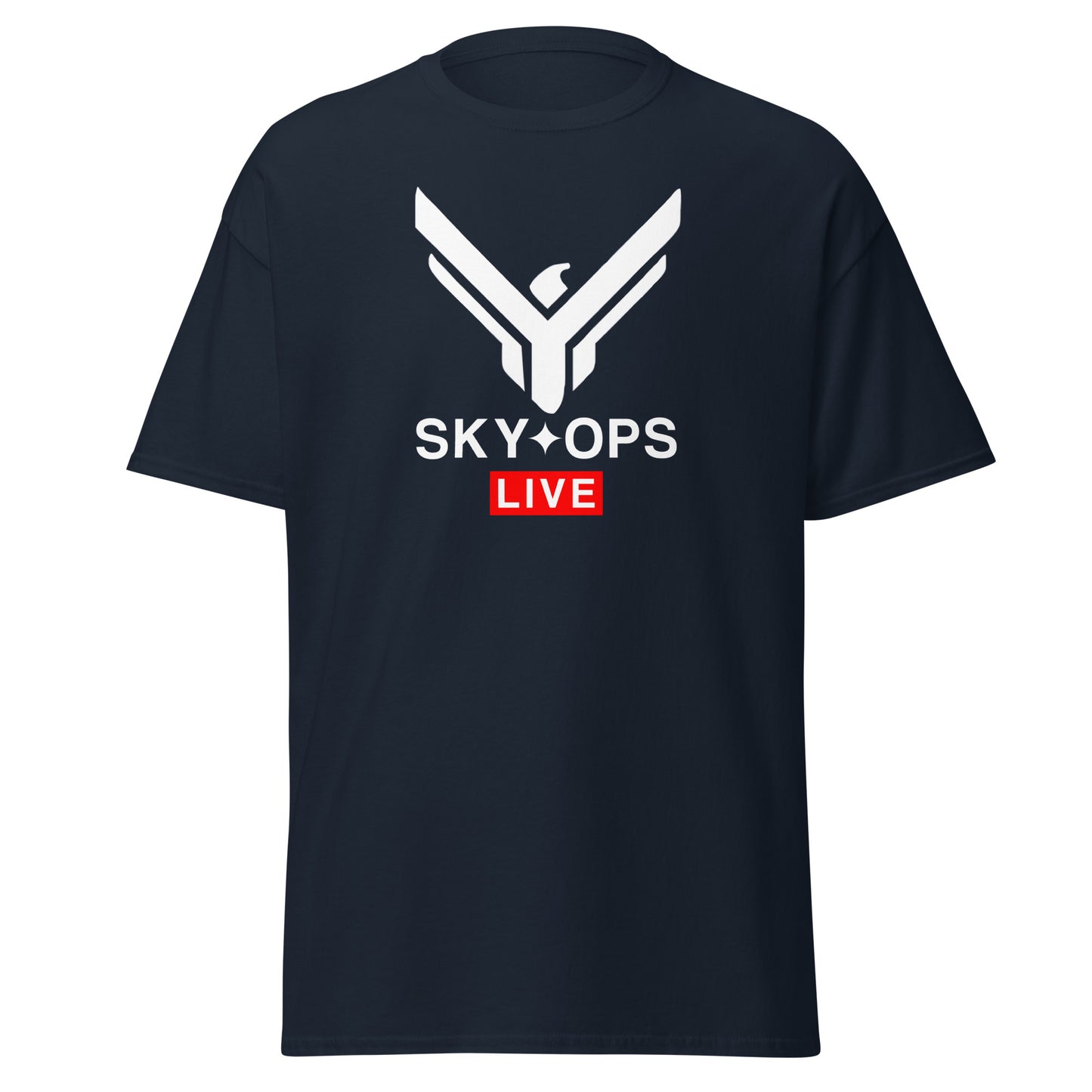 Men's Classic Tee - Sky Ops Live Classic Logo Front