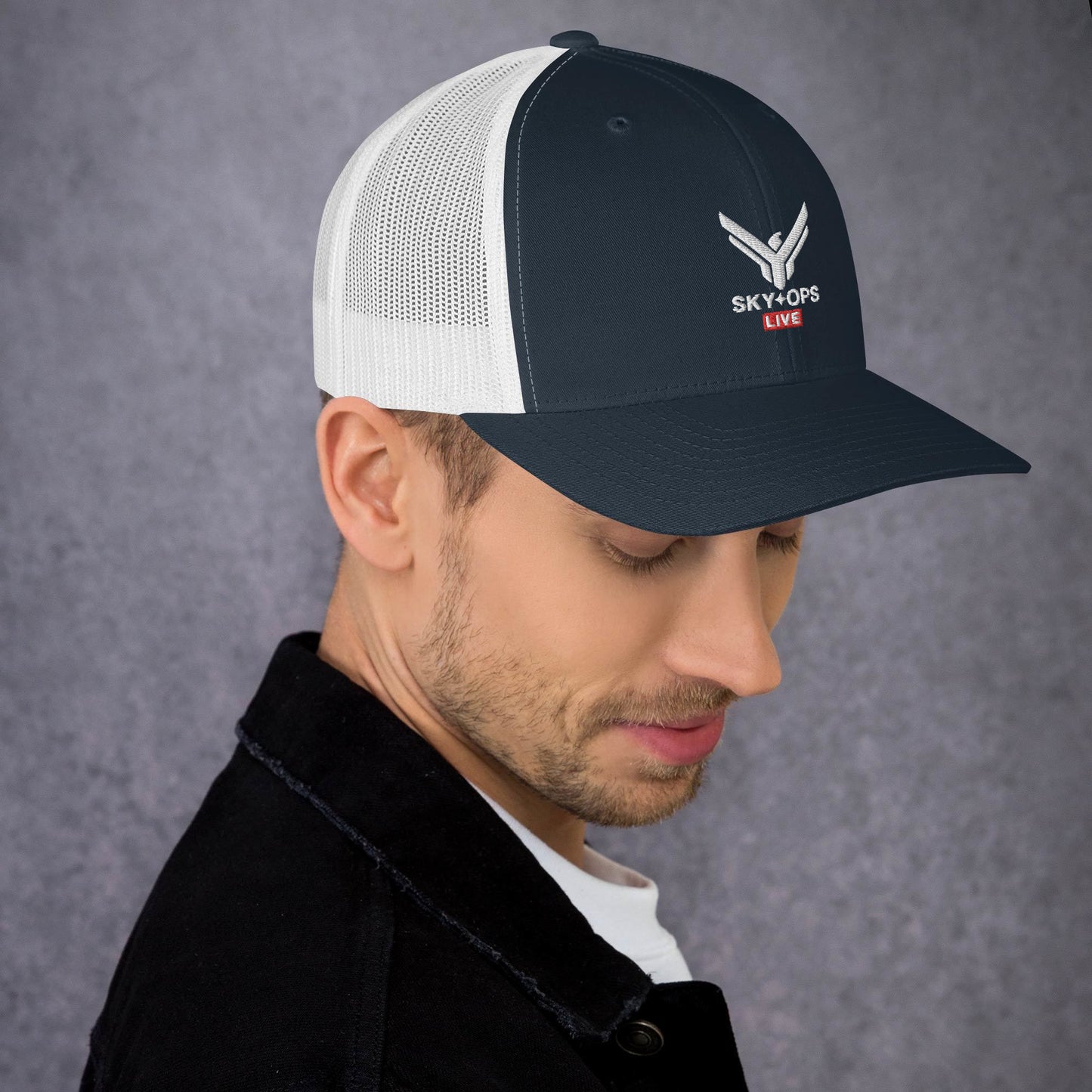 Retro Trucker Cap - Sky Ops Live Classic Logo