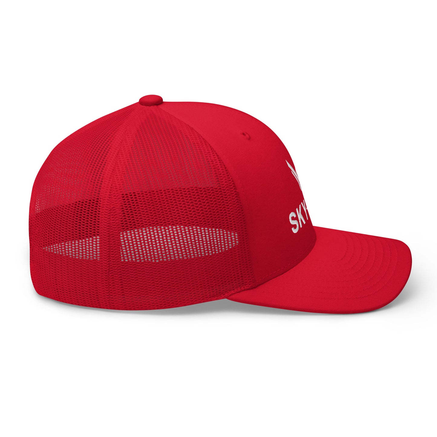 Trucker Cap - Sky Ops Live Custom Logo (Thunderbird Red w/White Embroidery)