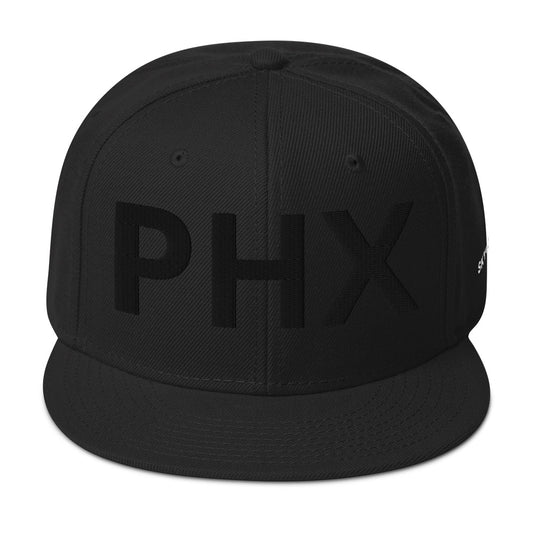 Snapback Hat - "Ghost" Large PHX w/ Sky Ops Live Signature Logo on Left Side