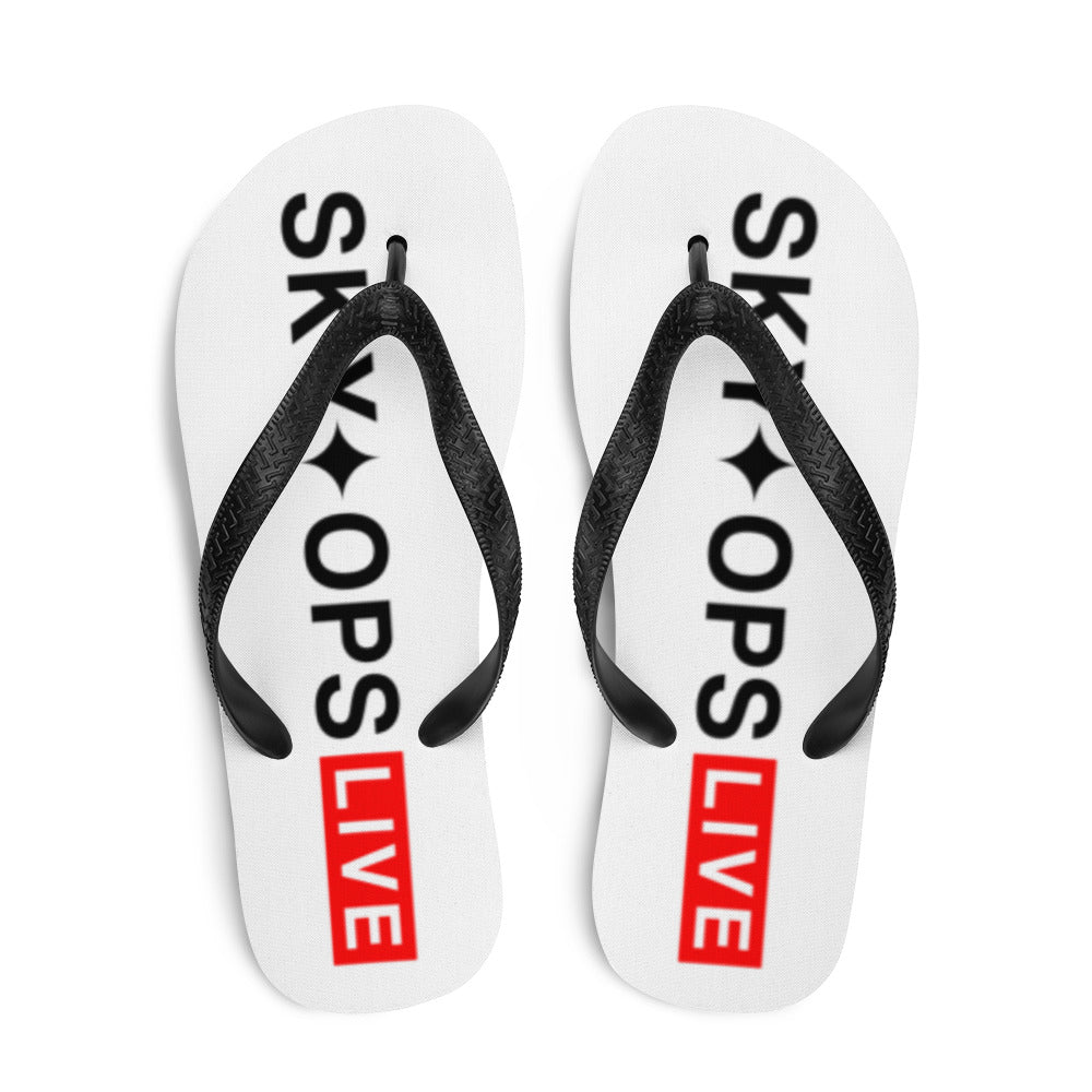 Flip Flops - Sky Ops Live Signature Logo