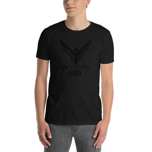 Short-Sleeve Unisex T-Shirt - “Ghost” Sky Ops Live Classic Logo Front