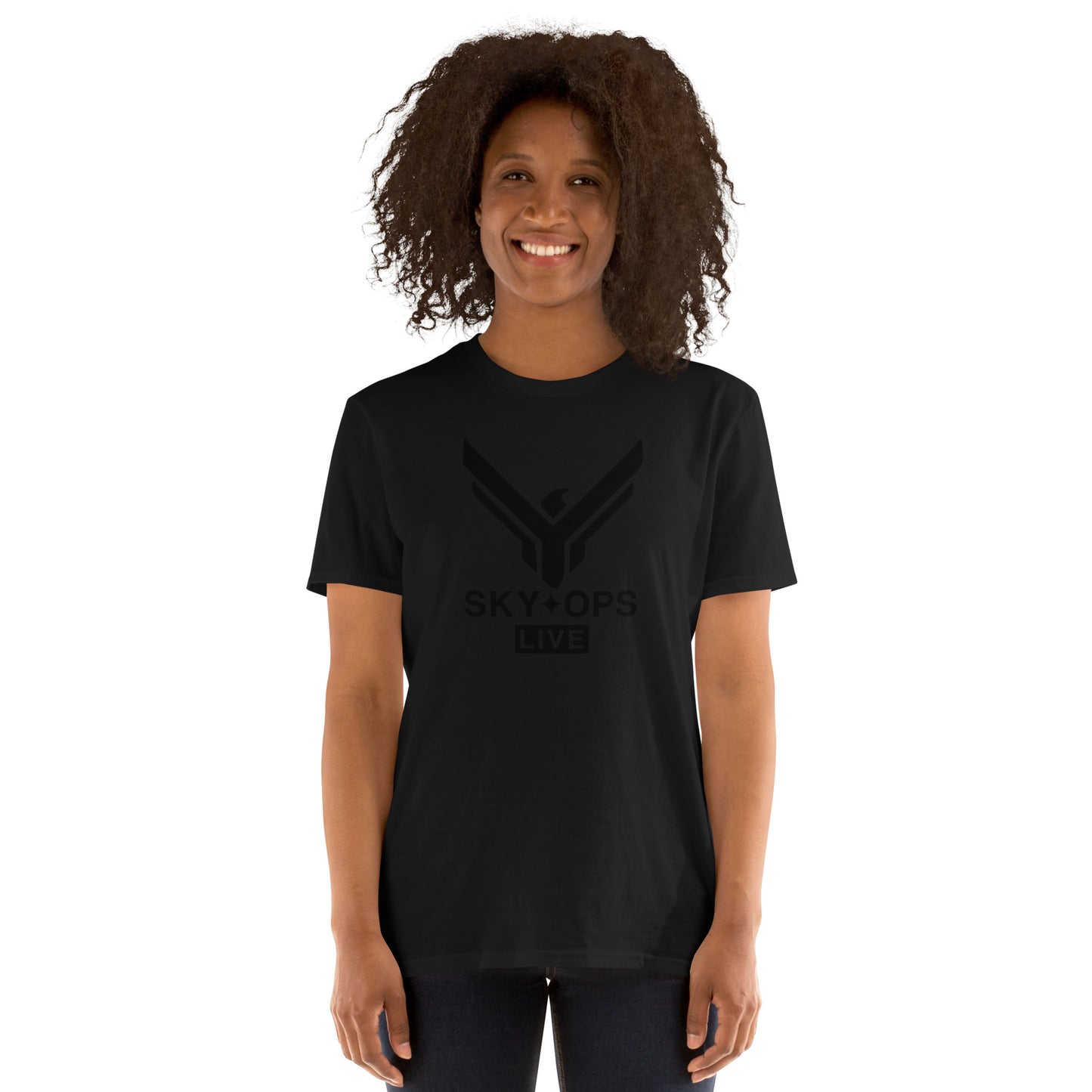 Short-Sleeve Unisex T-Shirt - “Ghost” Sky Ops Live Classic Logo Front