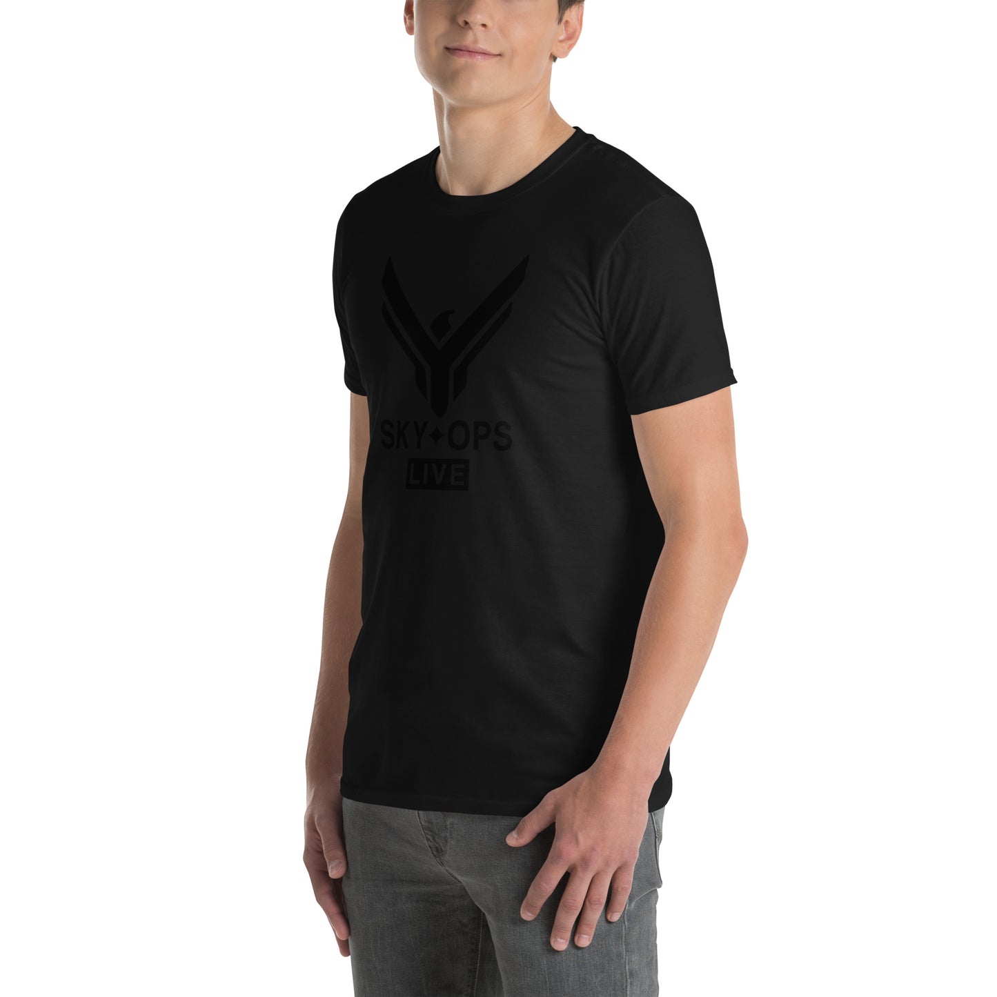 Short-Sleeve Unisex T-Shirt - “Ghost” Sky Ops Live Classic Logo Front