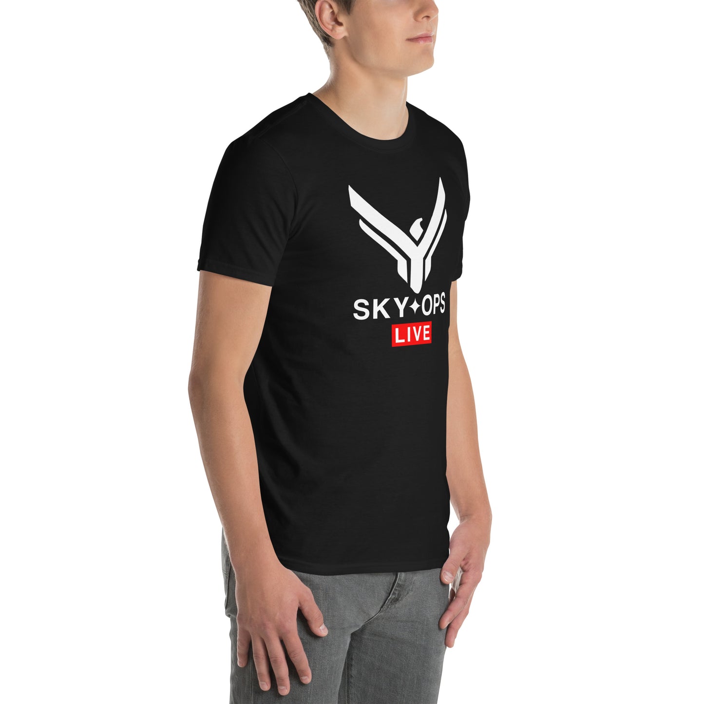 Short-Sleeve Unisex T-Shirt - Sky Ops Live Classic Logo Front