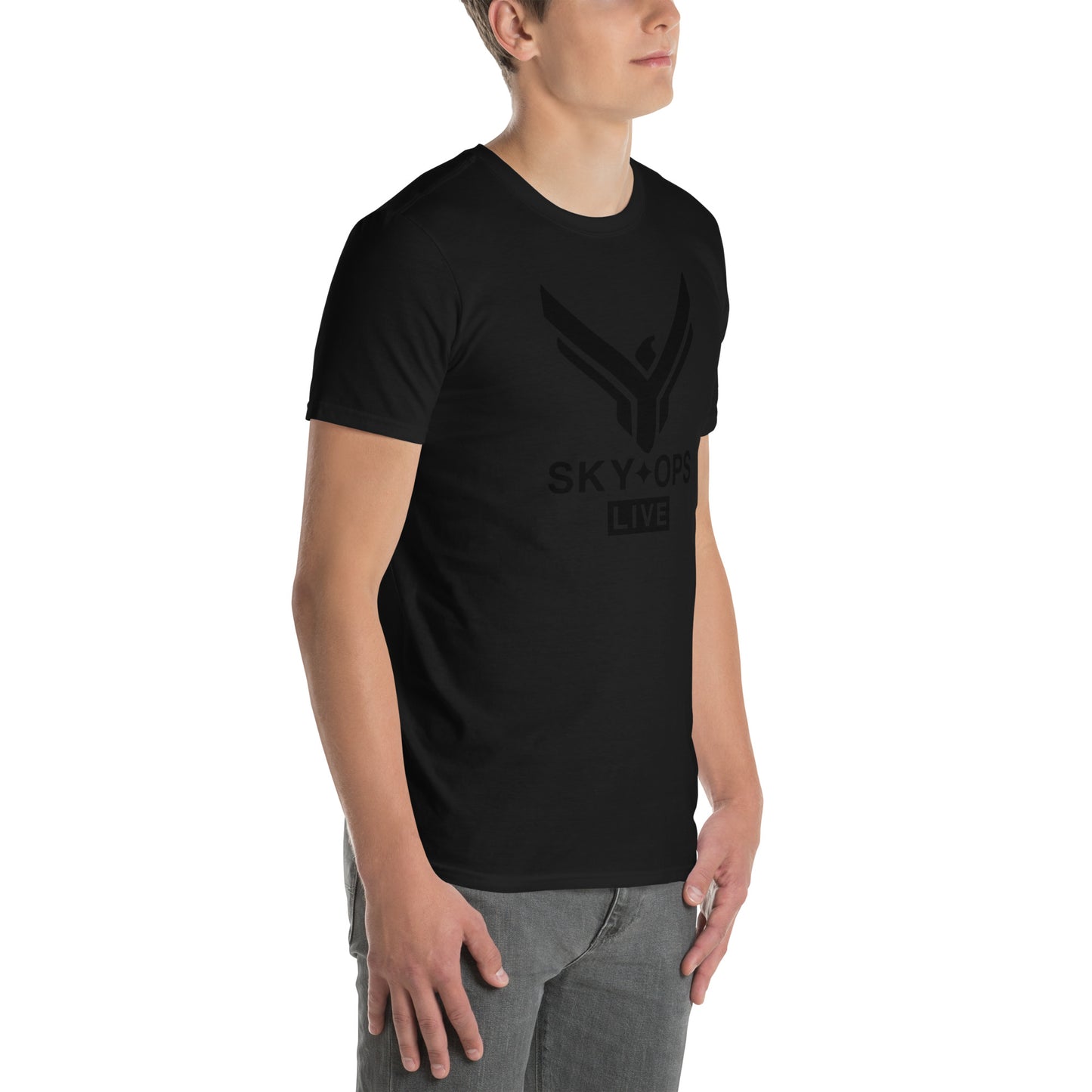 Short-Sleeve Unisex T-Shirt - “Ghost” Sky Ops Live Classic Logo Front