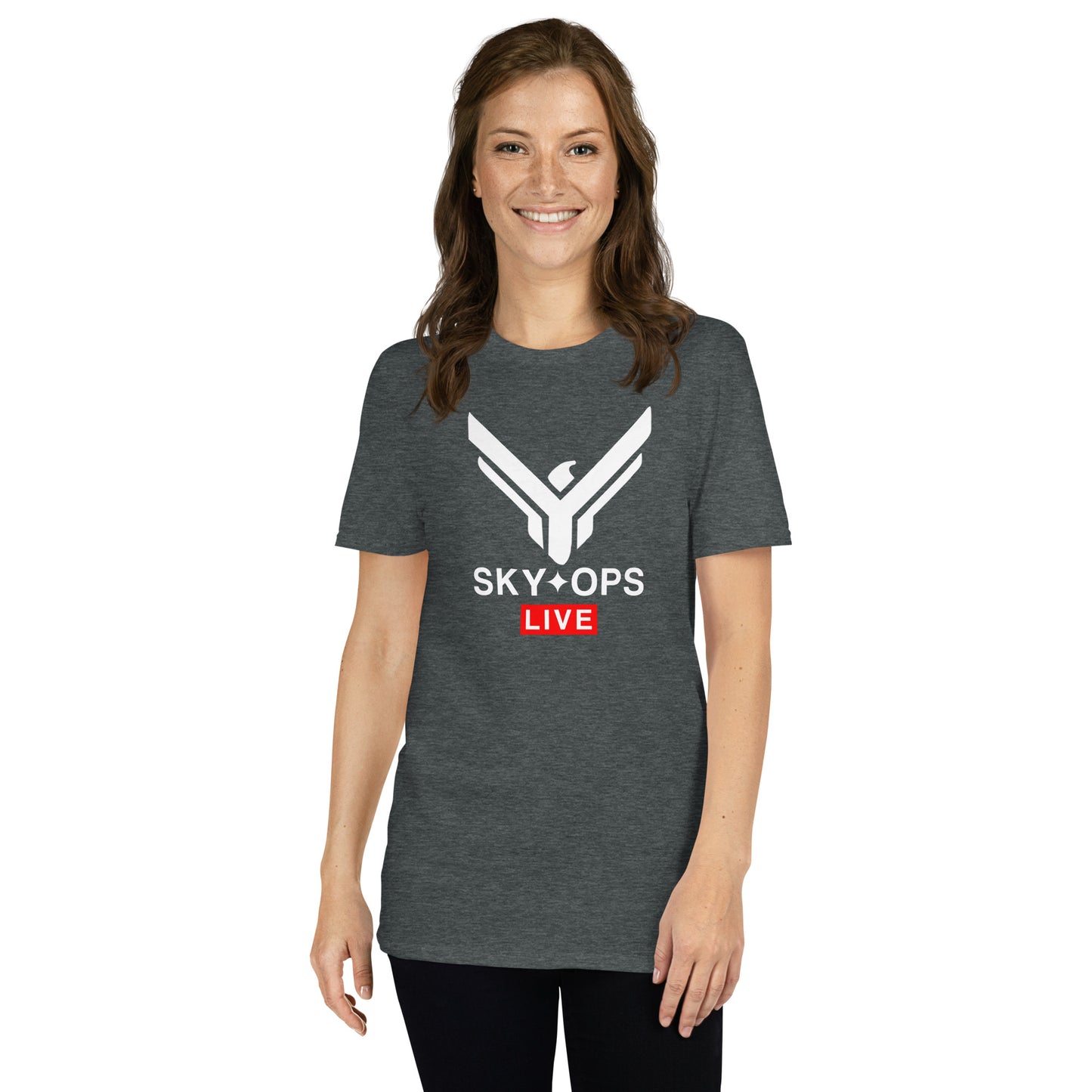 Short-Sleeve Unisex T-Shirt - Sky Ops Live Classic Logo Front