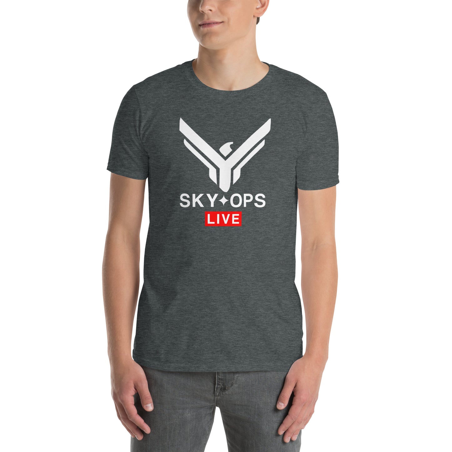 Short-Sleeve Unisex T-Shirt - Sky Ops Live Classic Logo Front