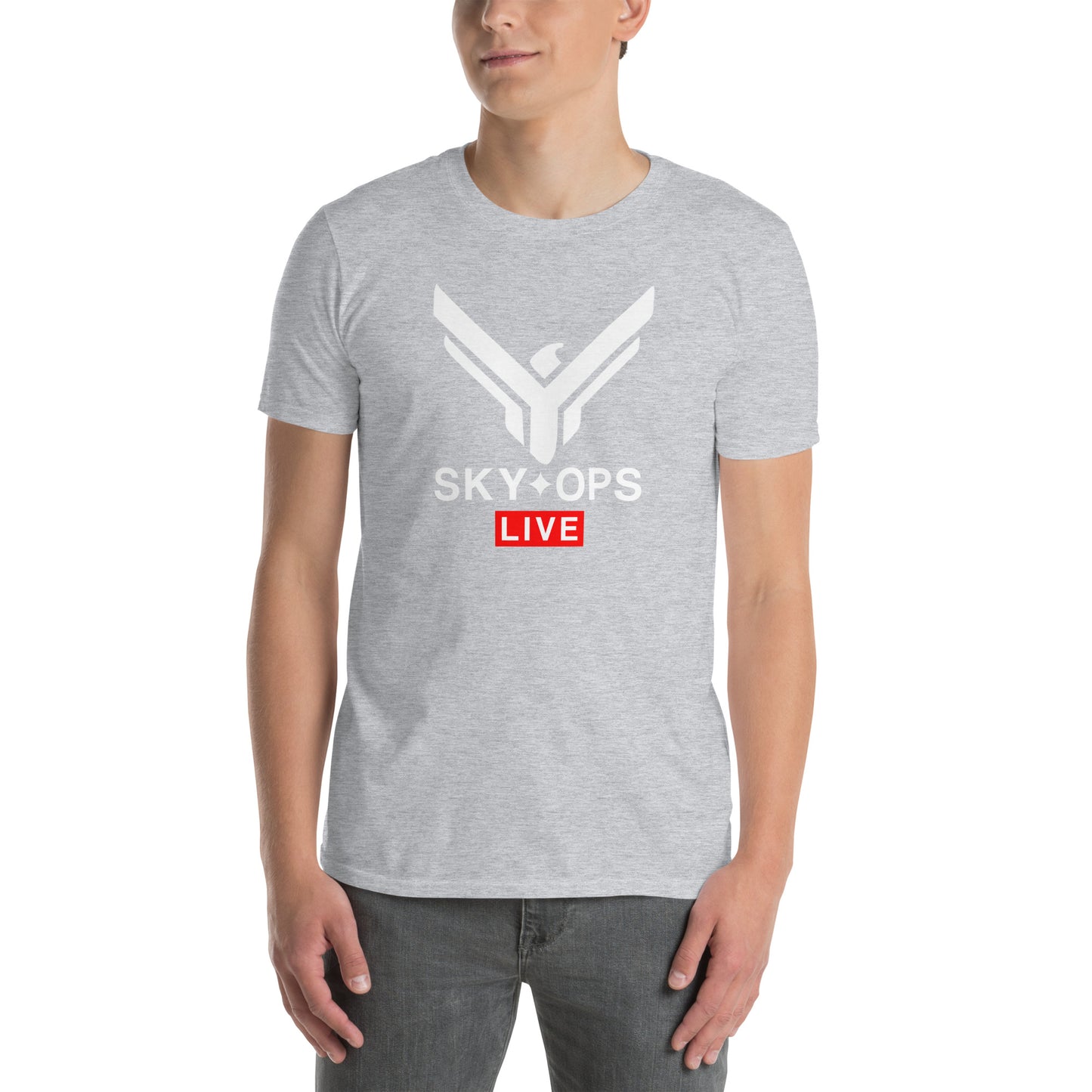 Short-Sleeve Unisex T-Shirt - Sky Ops Live Classic Logo Front