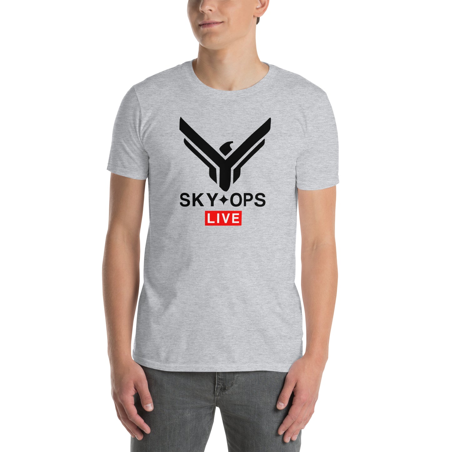 Short-Sleeve Unisex T-Shirt - Sky Ops Live Classic Logo Front