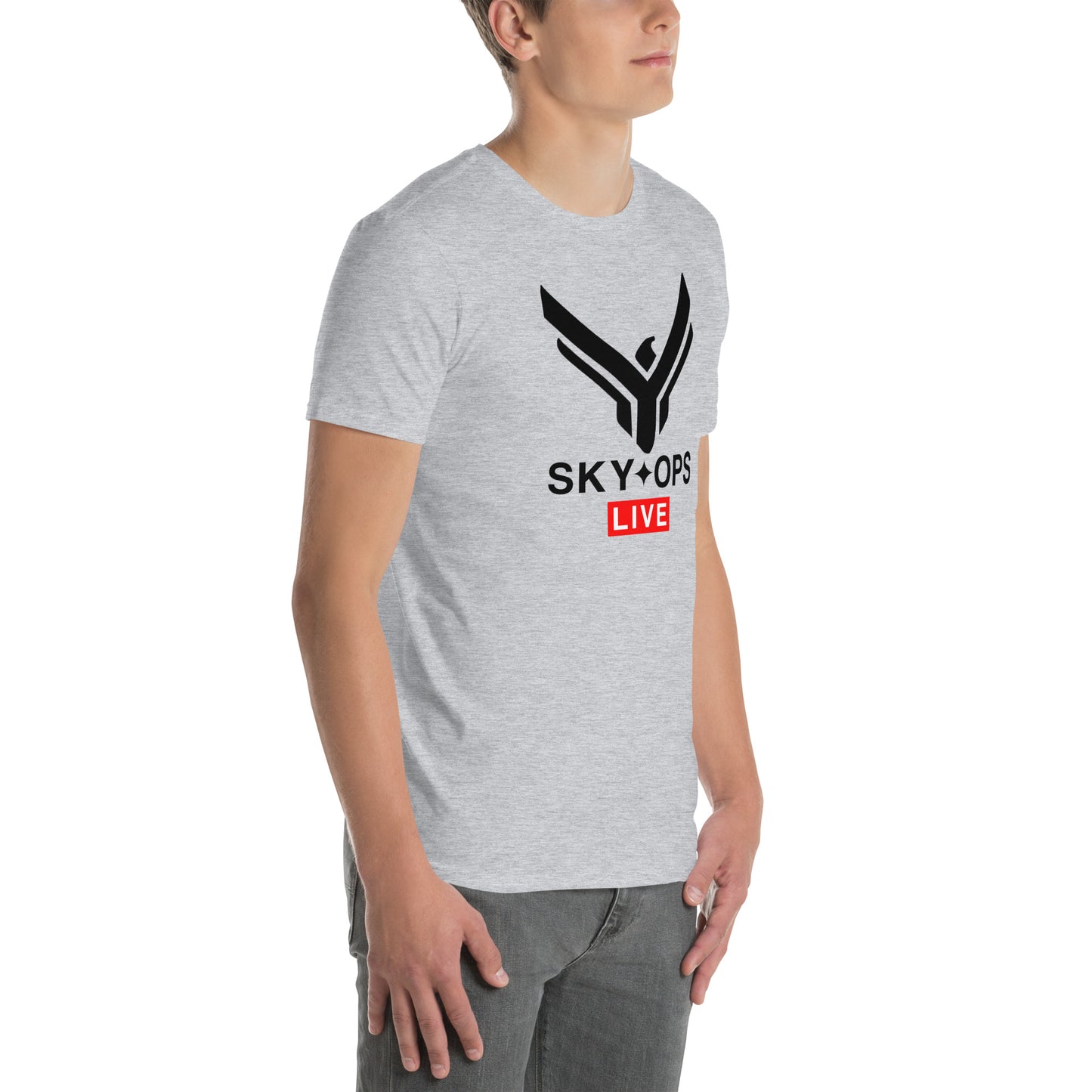 Short-Sleeve Unisex T-Shirt - Sky Ops Live Classic Logo Front