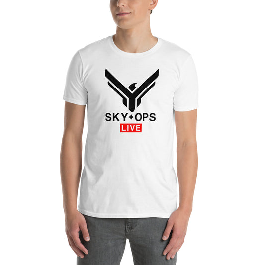 Short-Sleeve Unisex T-Shirt - Sky Ops Live Classic Logo Front