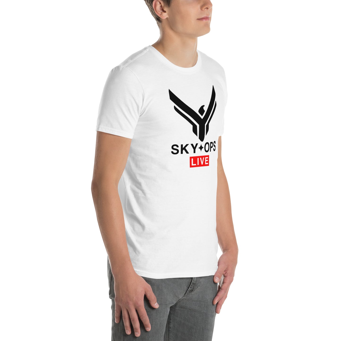 Short-Sleeve Unisex T-Shirt - Sky Ops Live Classic Logo Front