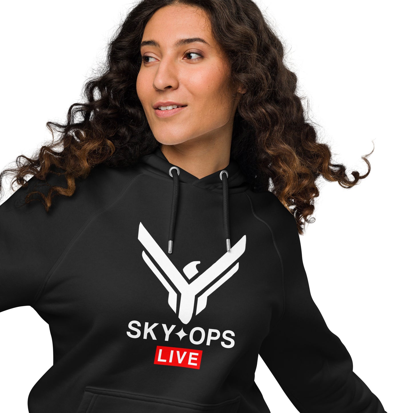 Unisex Premium Hoodie – Sky Ops Live Classic Logo on Front