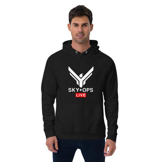 Unisex Premium Hoodie – Sky Ops Live Classic Logo on Front