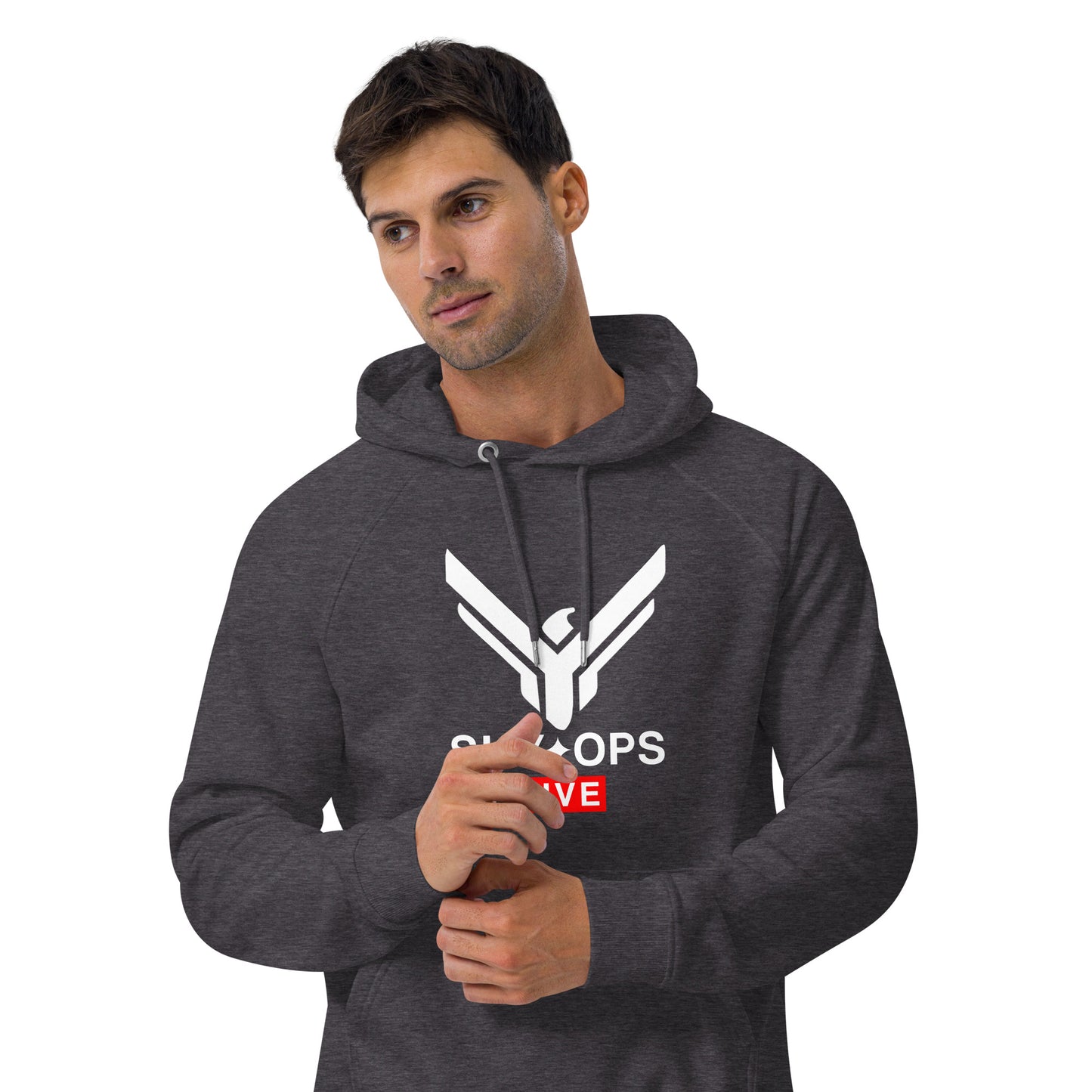 Unisex Premium Hoodie – Sky Ops Live Classic Logo on Front