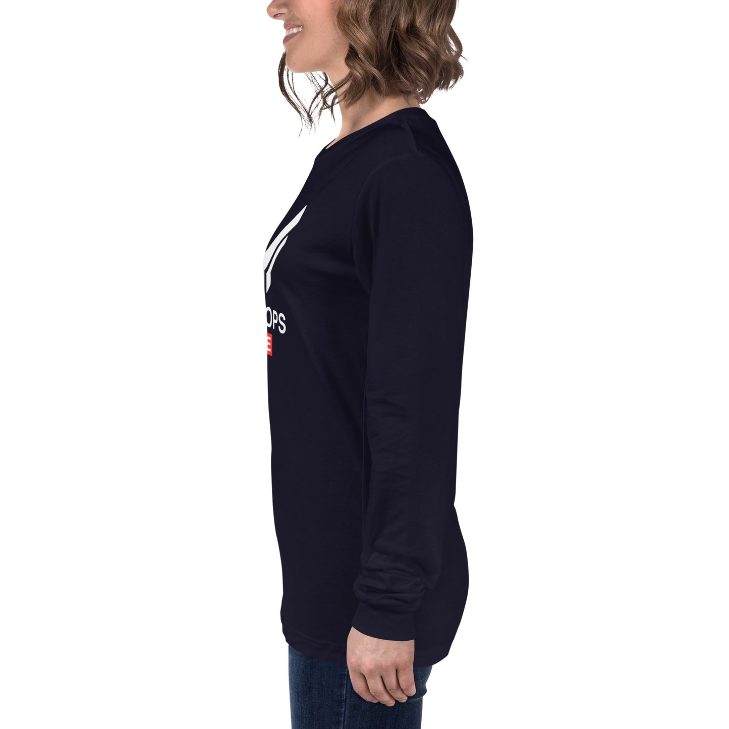 Unisex Long Sleeve Tee - Sky Ops Live Classic Logo on Front