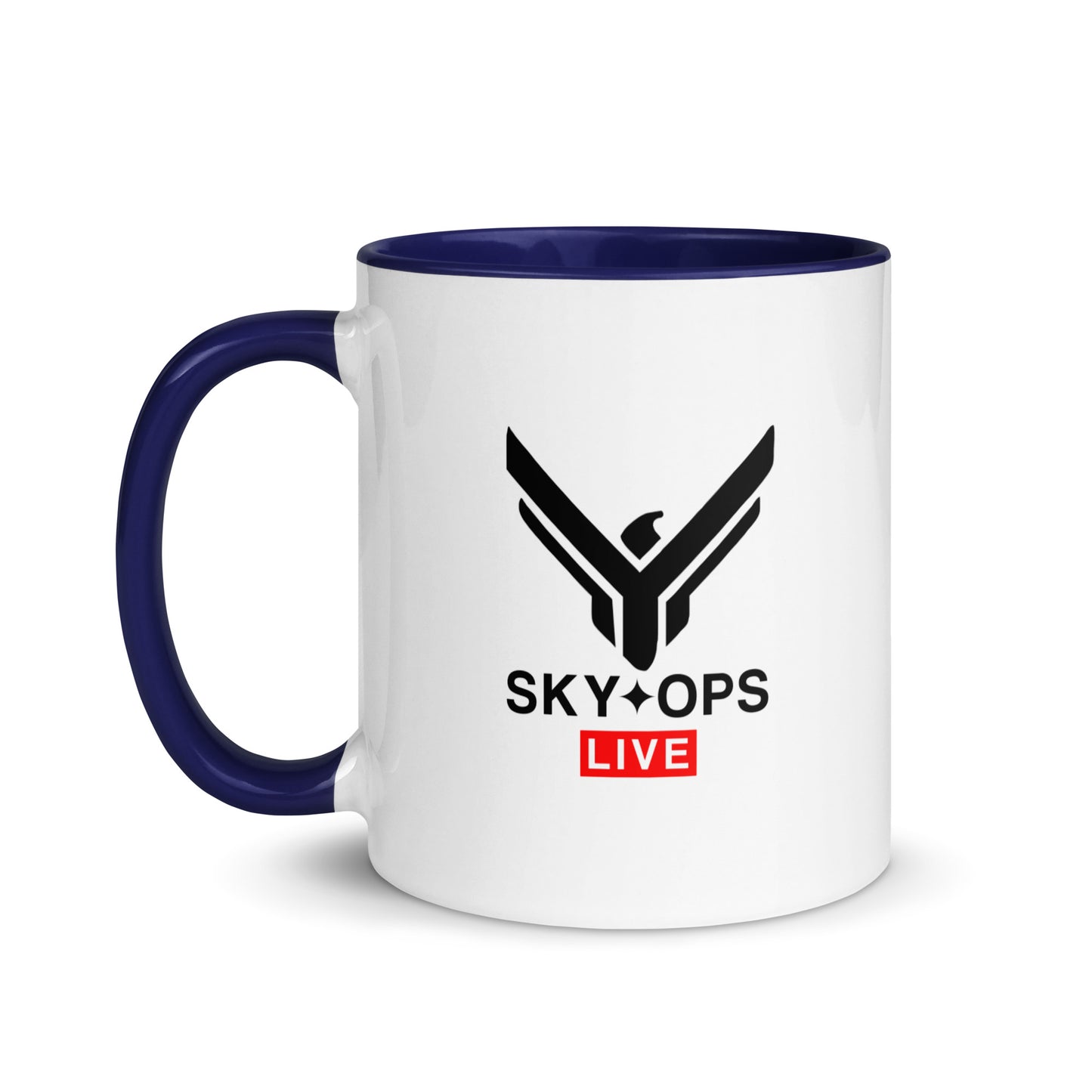 Mug with Color Inside - Sky Ops Live Classic Logo