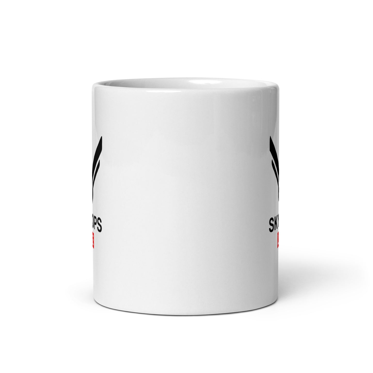 White Glossy Mug - Sky Ops Live Classic Logo